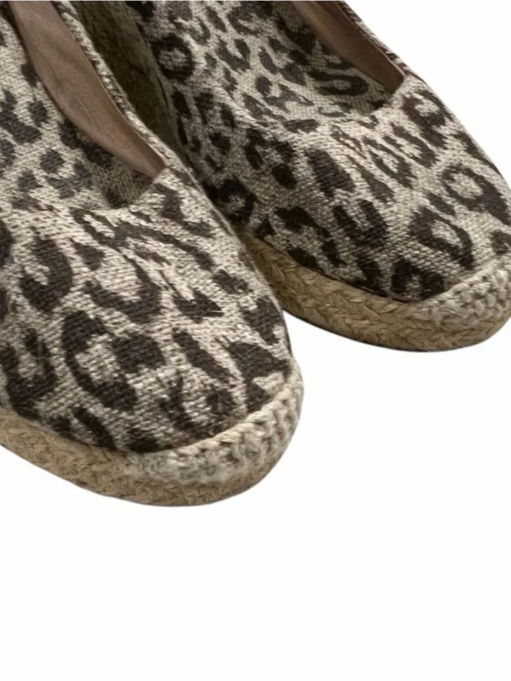 J. Crew Women’s 8 Leopard Print Tall Wedge Espadrille Shoes S3